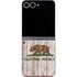 California Flag Dark Wood Galaxy Z Flip6 Skin
